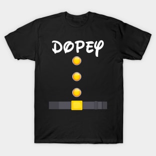 Dwarf Costume T-Shirt - Funny Halloween Gift Idea - Dopey Premium T-Shirt T-Shirt